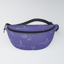 Kamasutra abstract pattern, couple in love, man and woman Fanny Pack