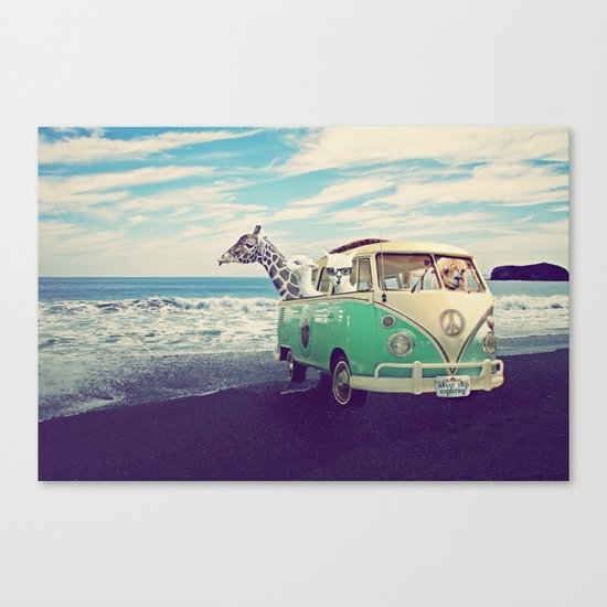 NEVER STOP EXPLORING THE BEACH Canvas Print