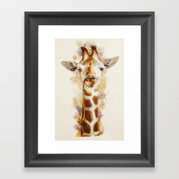 giraffe Framed Art Print