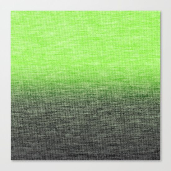 Ombre Lime Canvas Print