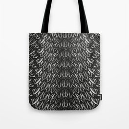 Feather Pattern No. 2 | Vintage Feathers | Black and White | Bird Feathers | Patterns in Nature | Tote Bag