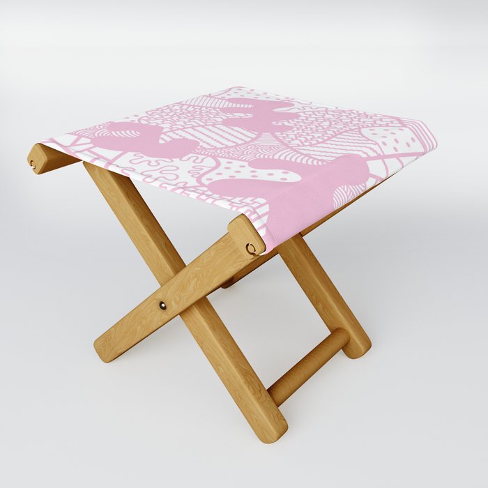 Geometrical pattern maximalist 13 Folding Stool