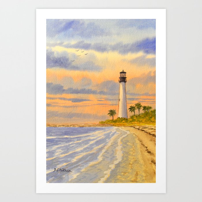 Cape Florida Lighthouse Key Biscayne Art Print