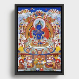 Buddhist Thangka Vajradhara Buddha Solitary 1900s Framed Canvas