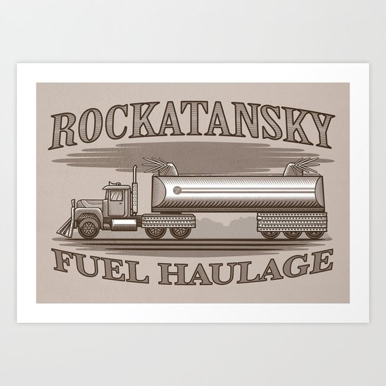 Rockatansky Fuel Haulage Art Print