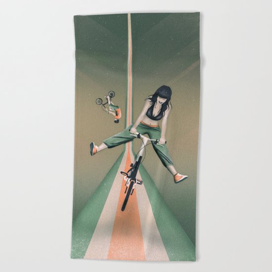 Happy Joyride Beach Towel