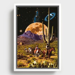 Space Cowboys Framed Canvas