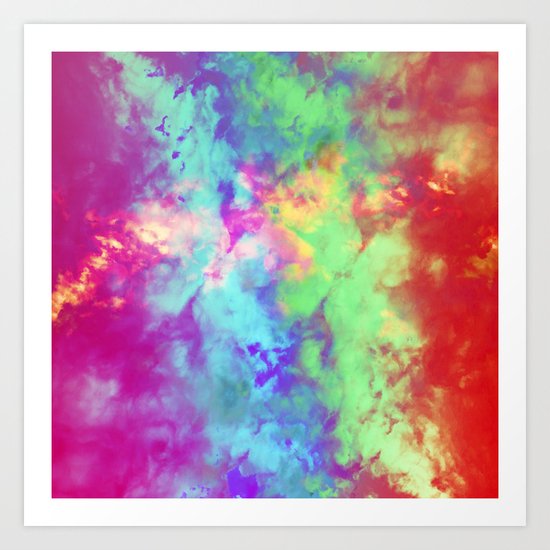Painted Clouds Vapors II Art Print