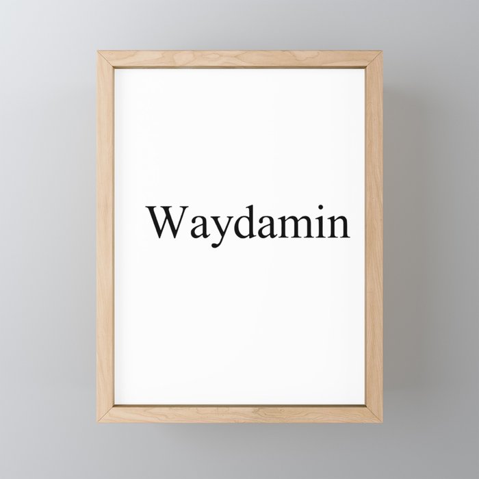 waydamin Framed Mini Art Print