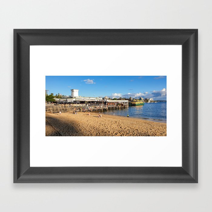 Manly Wharf, North Harbour, Sydney Framed Art Print