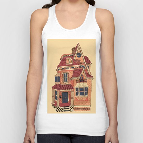 Victorian House Unisex Tank Top