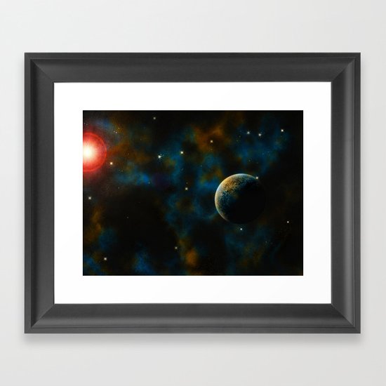 Deus Nebula Framed Art Print