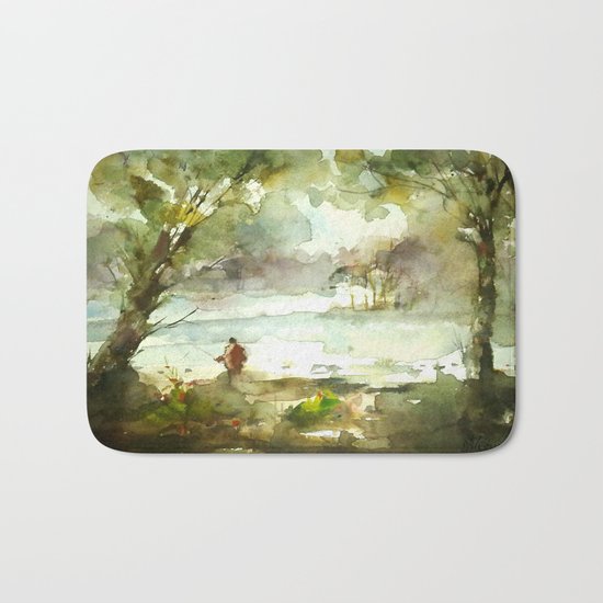 Fishing Bath Mat