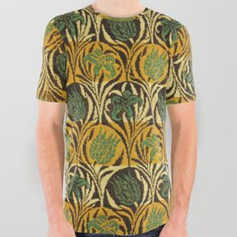 William Morris Victorian textile ferns and calla lilies pattern 19th century fabric floral design All Over Graphic Tee