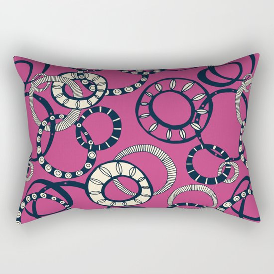 Honolulu hoopla pink Rectangular Pillow