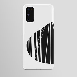 Sea stones or abstract ornament? Black and white graphics Android Case