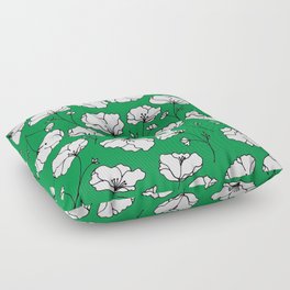 Green Spring Florals Floor Pillow