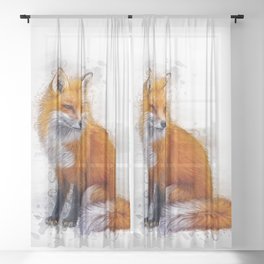 The Fox Sheer Curtain