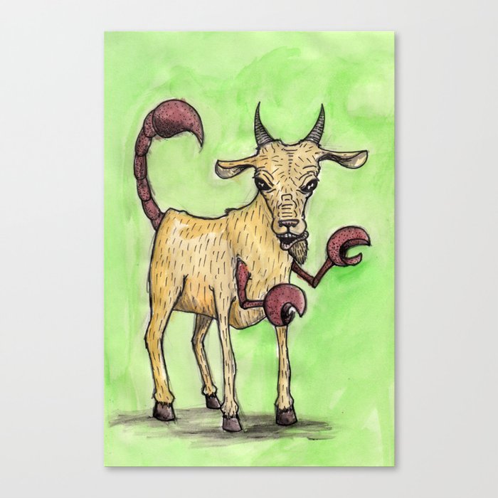 Scorpi-Goat Canvas Print