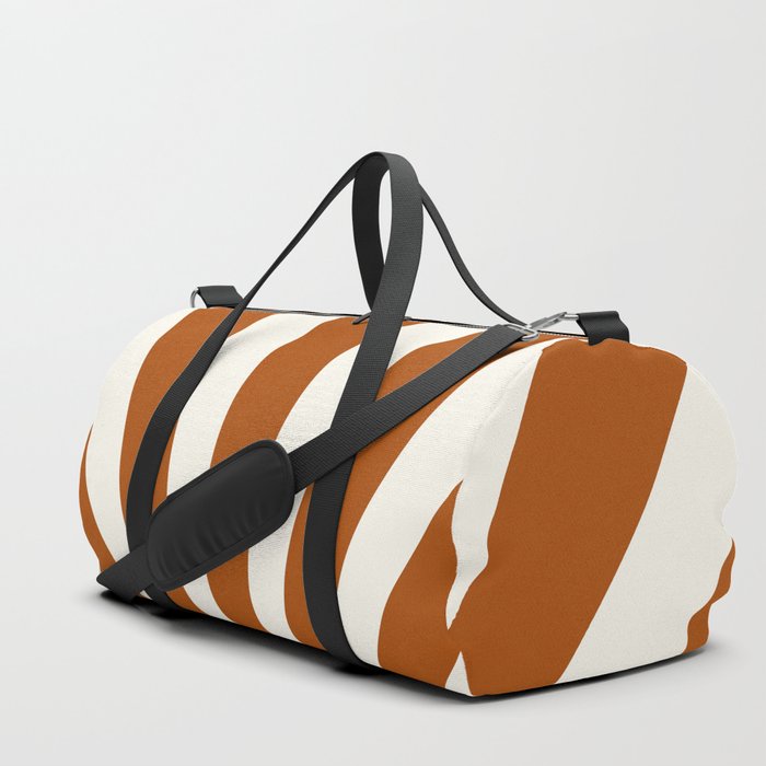 Burnt orange retro Sun design Duffle Bag