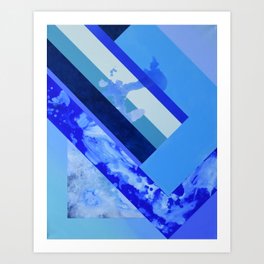 Seasonal Blue 3 Art Print