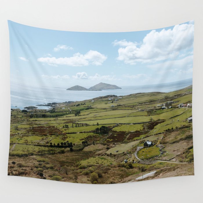 Hills of Ireland - County Kerry Wall Tapestry