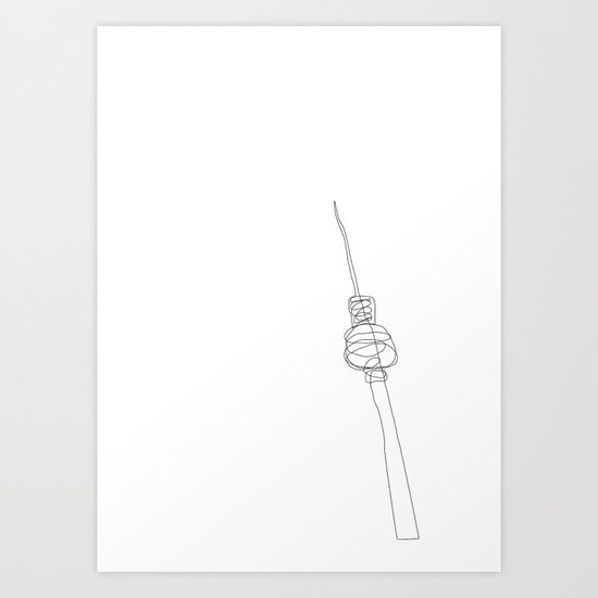 Berlin TV Tower Art Print