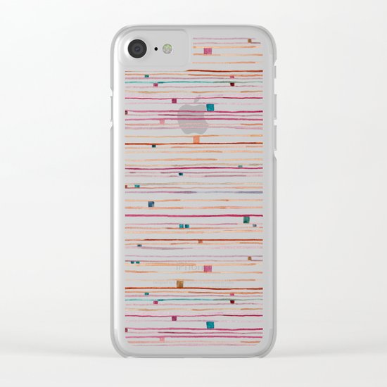 September Pattern Clear iPhone Case