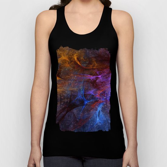 Modern abstract with artistic textures and structures Unisex Tank Top