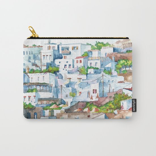Panorama of Lindos Carry-All Pouch