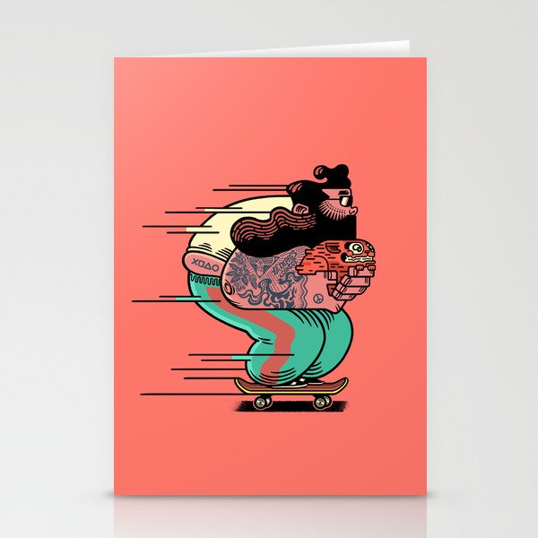 Skate Cat Stationery Cards