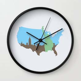 New York City - United States Wall Clock