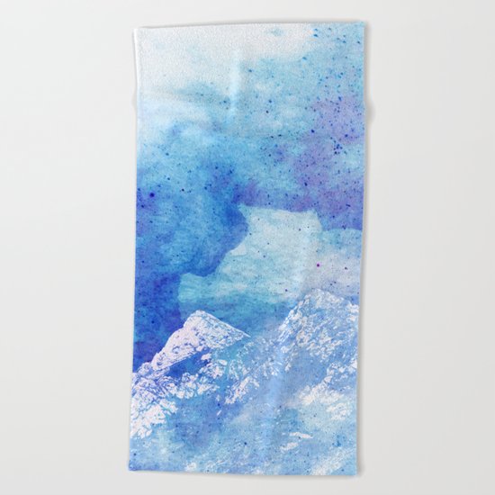 Snowy Mountain #society6 #decor #buyart Beach Towel