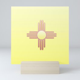 Flag of new mexico  -with color gradient Mini Art Print