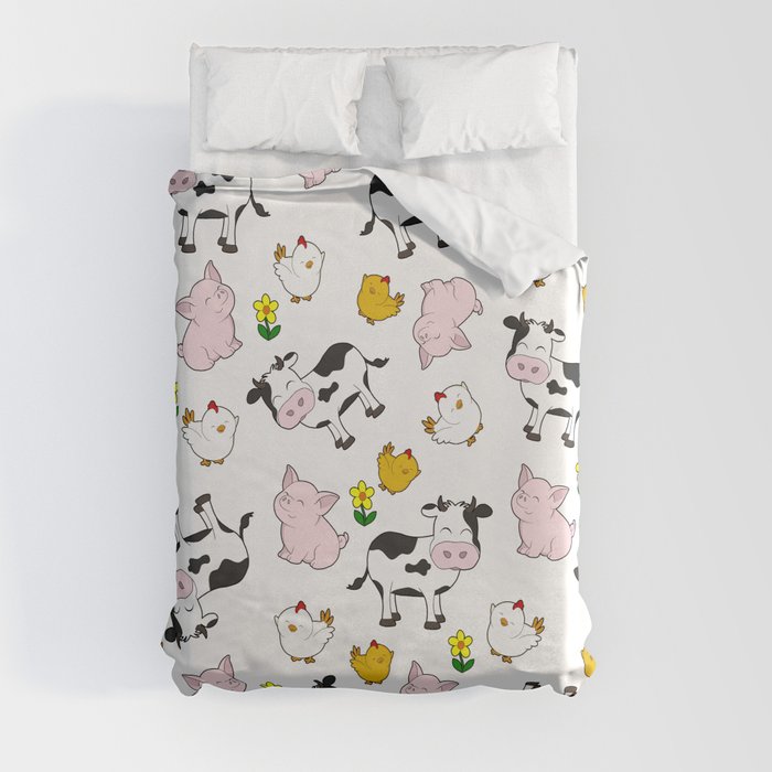 The Farm Pattern Duvet Cover