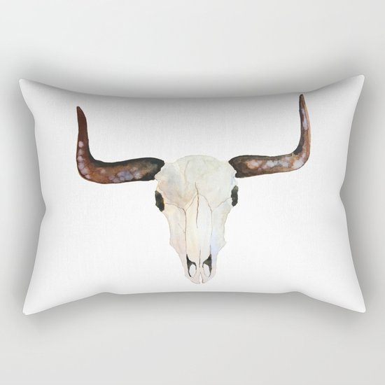 Animal Skull Rectangular Pillow