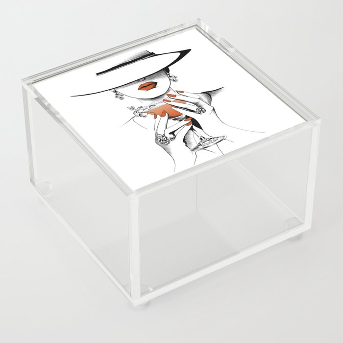Lady In The Hat Acrylic Box