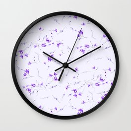 Flower - fragility series N B 1 Wall Clock