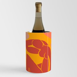 Red Nude with Seagrass Matisse Inspired Wine Chiller