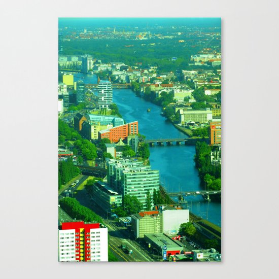 Looking down from the Fernsehturm Canvas Print