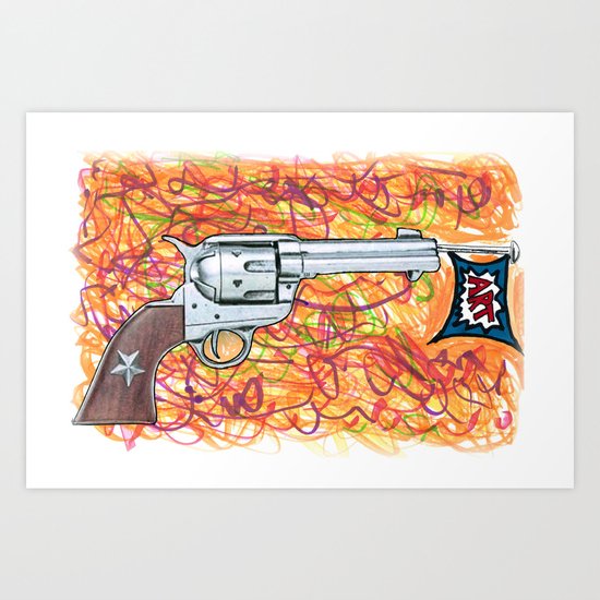 Quick draw Art Print