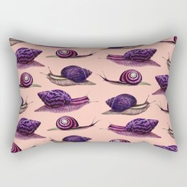 Snails x Infinity (Purple Neon) Rectangular Pillow