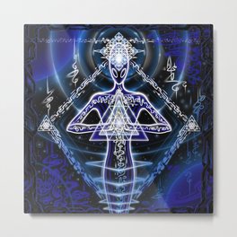 Open Metal Print | Alien Art, Metaphysical, Consciousness, Digital, Psychedelic, Meditation, Drawing, Energy, Alien, Soul 