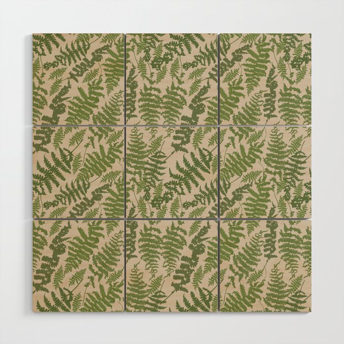 Botanical Fern Wood Wall Art