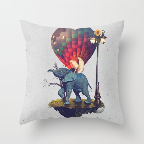 Lfant. Throw Pillow