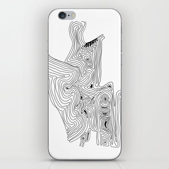 Love acceptance - minimalistic drawing iPhone Skin