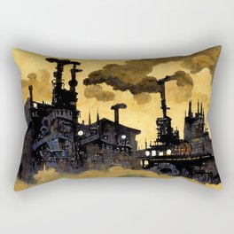 A world enveloped in pollution Rectangular Pillow
