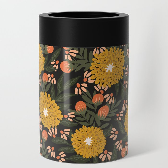Warm wild meadow - black Can Cooler