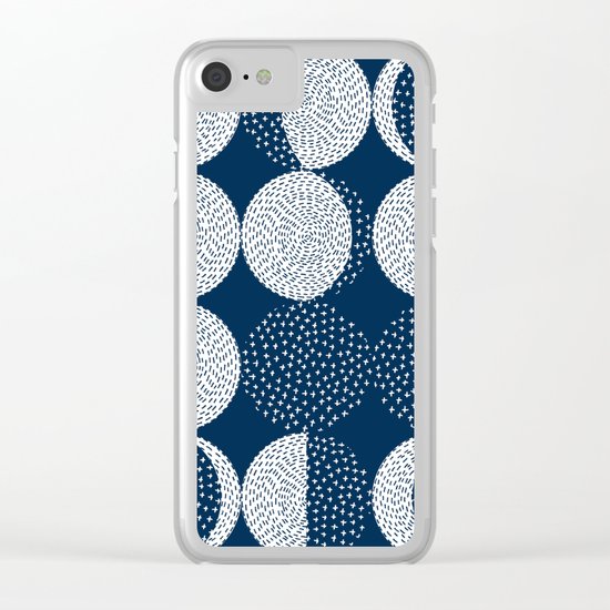 Moon Phases Clear iPhone Case