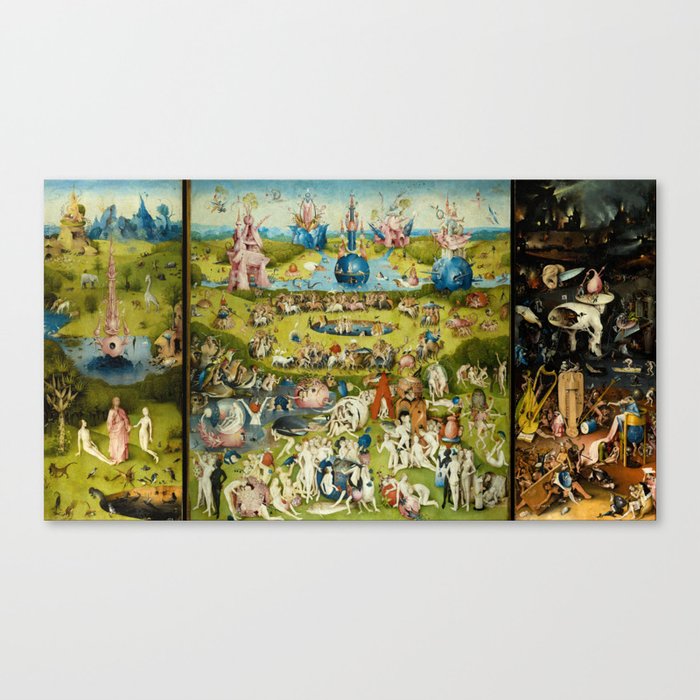 The Garden of Earthly Delights, 1510 by Hieronymus Bosch Canvas Print